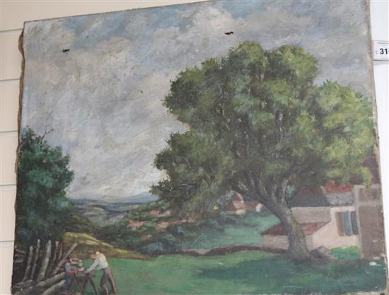 Walter le Wino Le Noyer 20 x 24in. unframed.